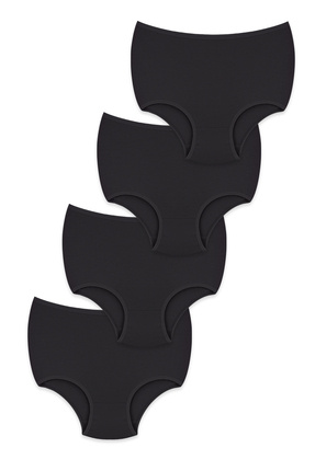 Butik Kadın Külot Yüksek Bel 4'lü Paket - Yüksek Bel Rahat İç Giyim, Pamuklu ...