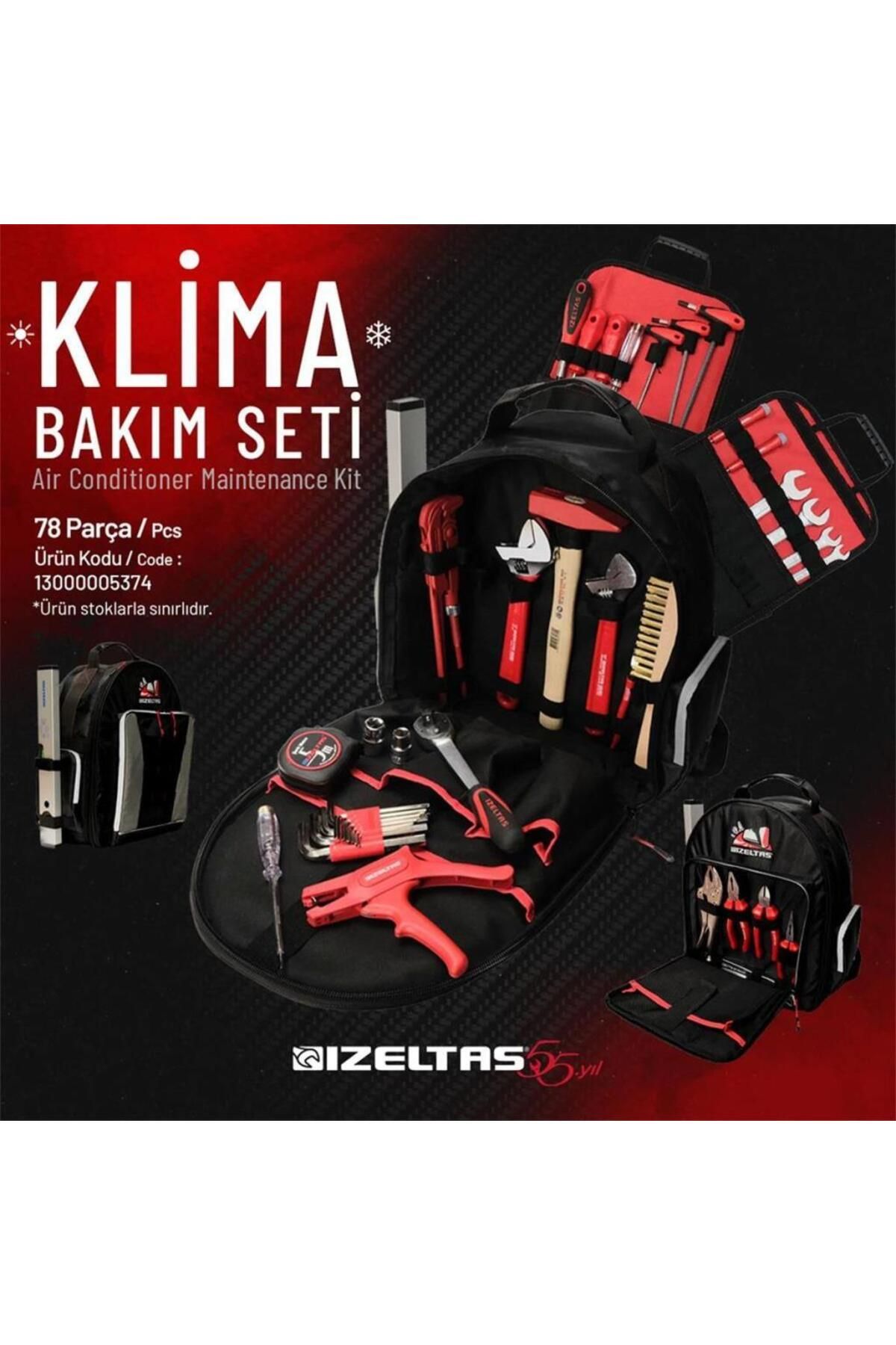 İzeltaş 13000005374 Klima Bakım Seti 78 Parça