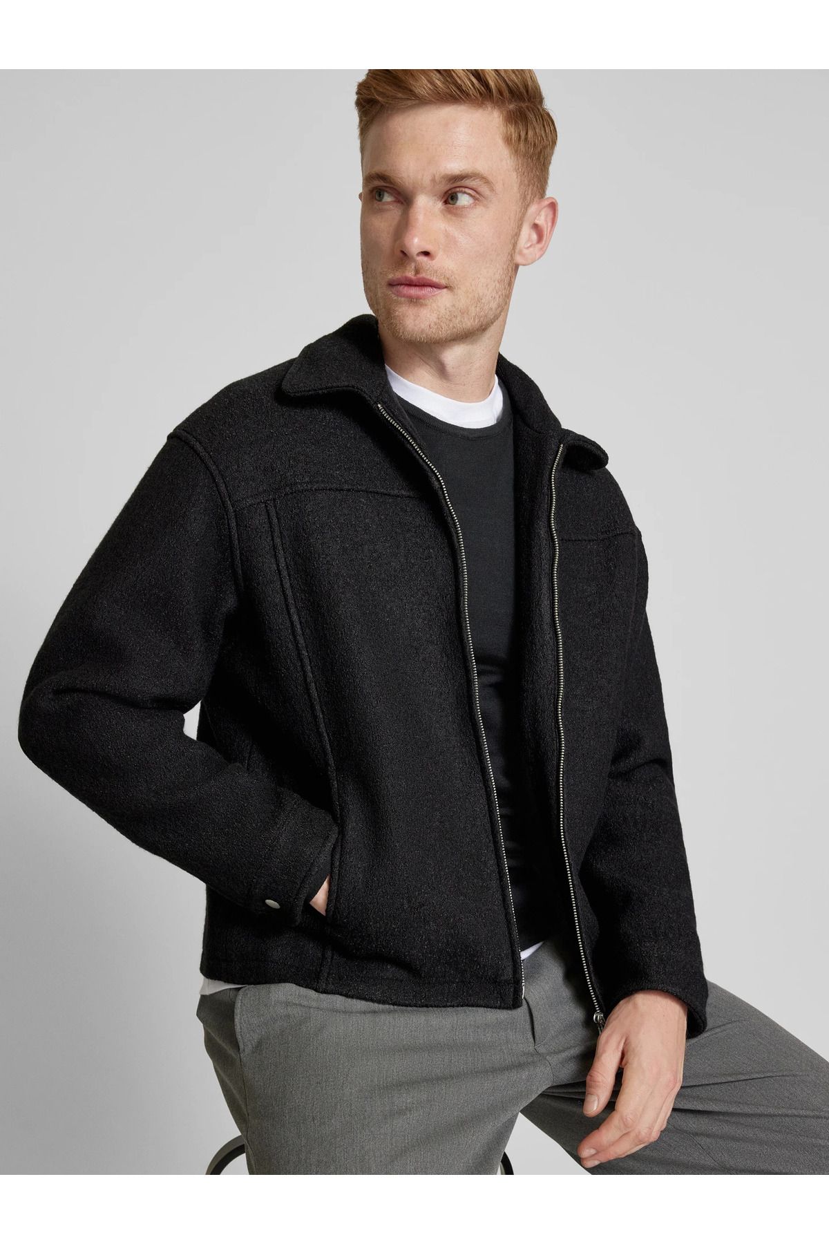 Jack & Jones jack jones 12259468 Kısa Kaşe Kaban