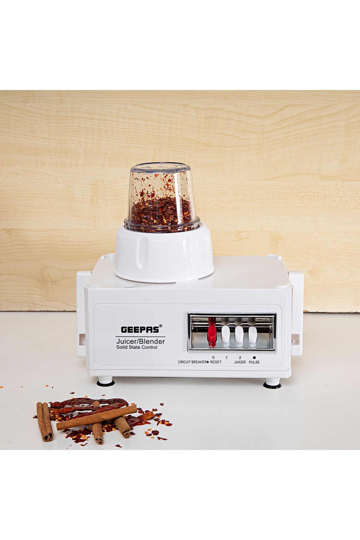 Geepas-4-in-1 Food Processor & Juicer - 1.6L Jar, 2-Speed Pulse Function for Ice Crusher | 600W 2