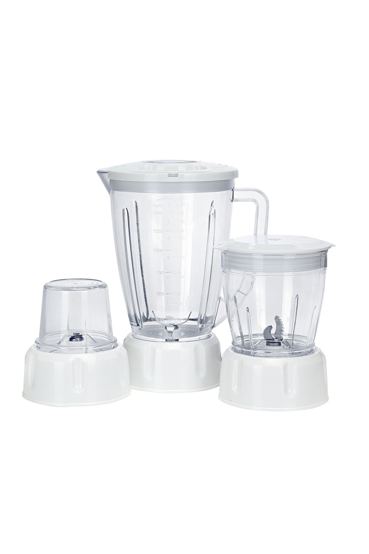 Geepas-4-in-1 Food Processor & Juicer - 1.6L Jar, 2-Speed Pulse Function for Ice Crusher | 600W 5