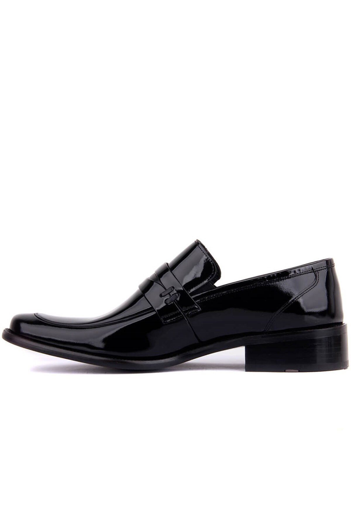 Fosco-Laceless Black Patent Leather Men's Classic Shoes 1390 430 114 3