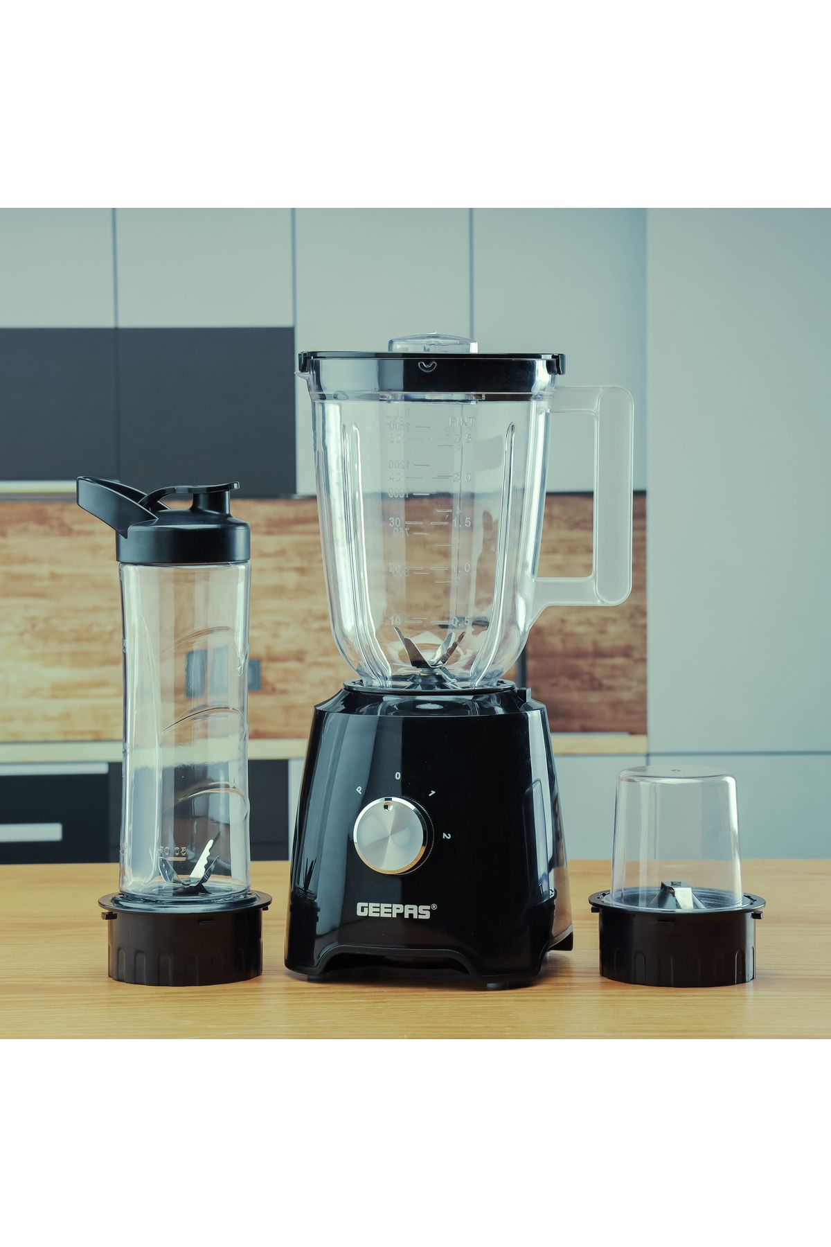 Geepas-3-in-1 Super Blender,2 Speed and Pulse Function, 1.5L & 500ml, Blender for Smoothie, Milkshake 5