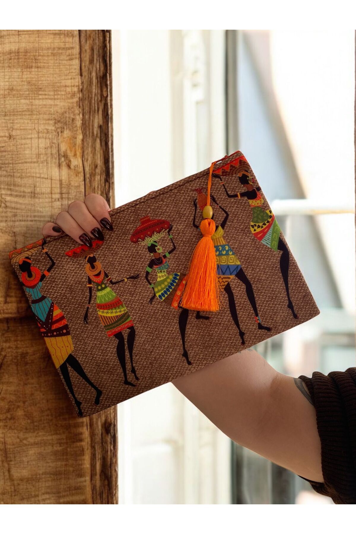 Pirene AFRICAN 2 CLUTCH, PORTFÖY, EL ÇANTASI