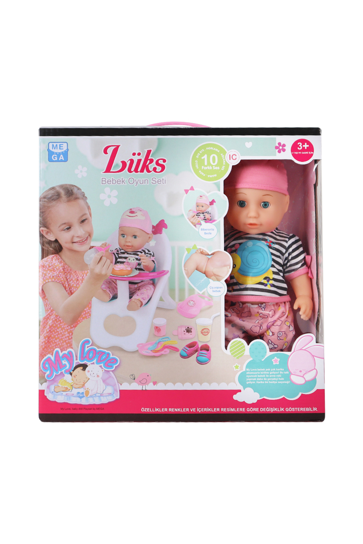 Mega Babydoll My Love Bebek ve Masa Sandalyesi 35 Cm - Fiyatı