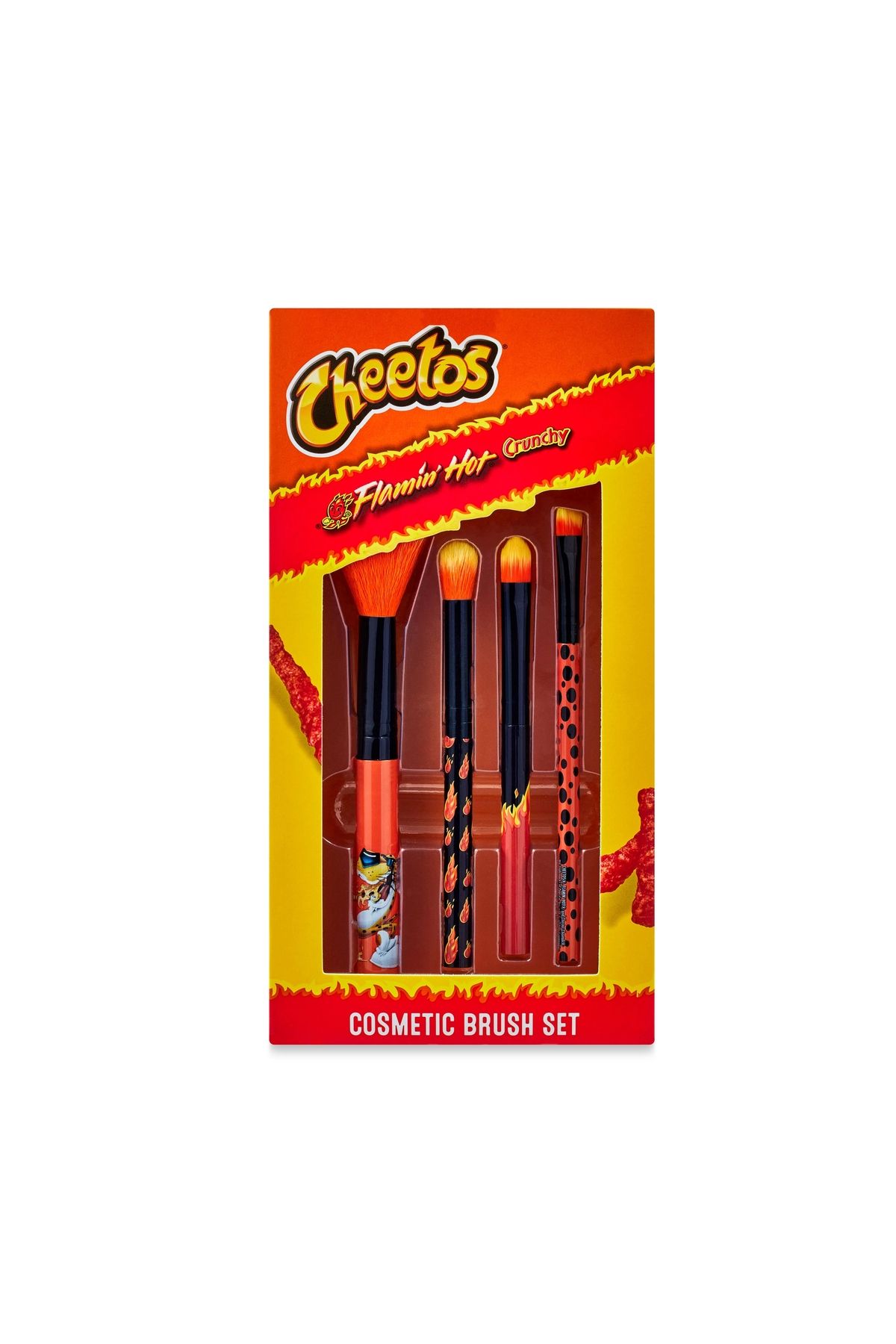 Carmex Flamin Hot Crunchy Cosmetic Brush Set