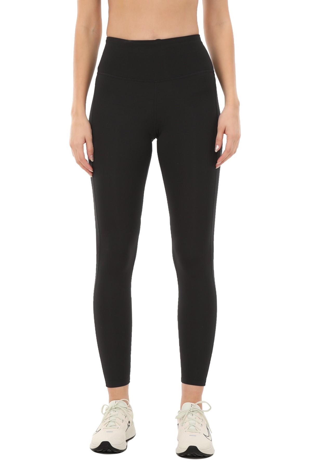 تایپ زنانه Dri Fit Fast Mid Rise 7/8 مدل Hbr با 3 جیب و طراحی جمع‌کننده برای دویدن و تمرین رنگ مشکی