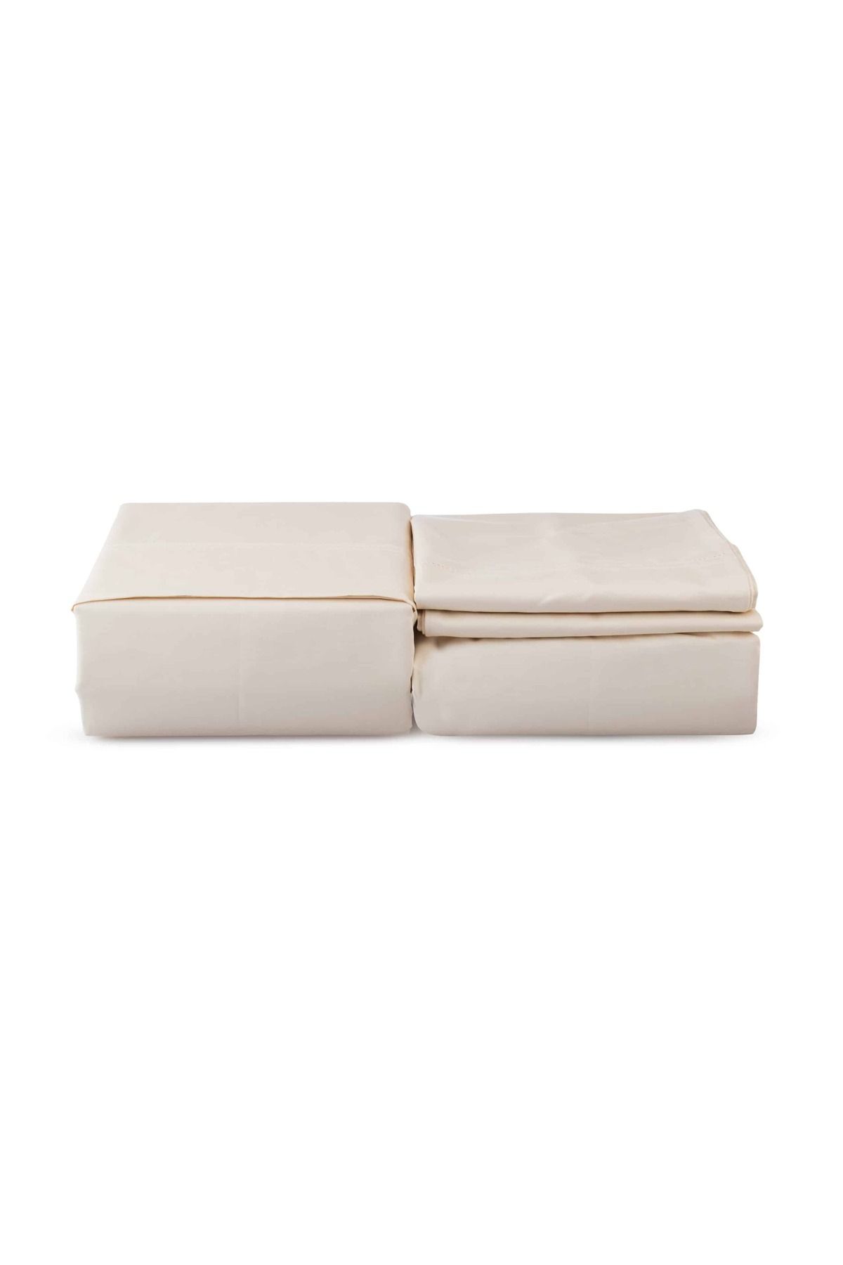 Orange Bed & Bath-أناقة | طقم ملاءات قطنية مزدوجة 4 قطع 800 غرزة - عاجي 2