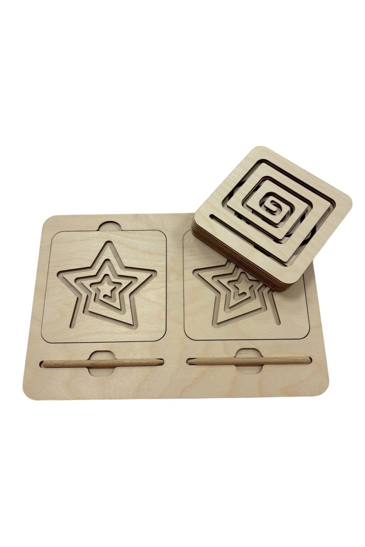 Mind of Toys Sağ El/sol El Koordinasyon Oyunu, Iki El Çizgi Çlışması, Geometrik Desenler, 5 Çizim Seti