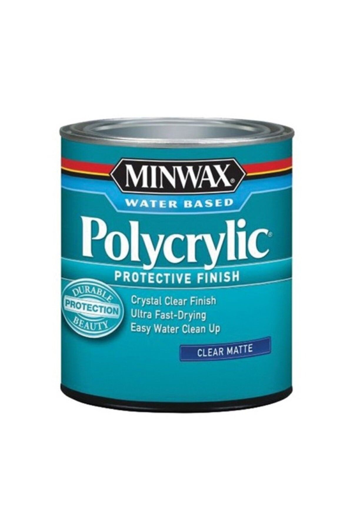 Minwax-Polycrylic Ultra Fast Drying Protective Wood Finish 0.5pt 1