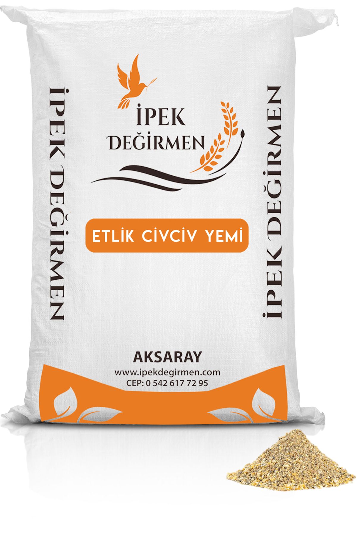 İpek Değirmen Hızlı Büyüten Mısırlı Vitaminli Etlik Civciv Yemi 5 Kg