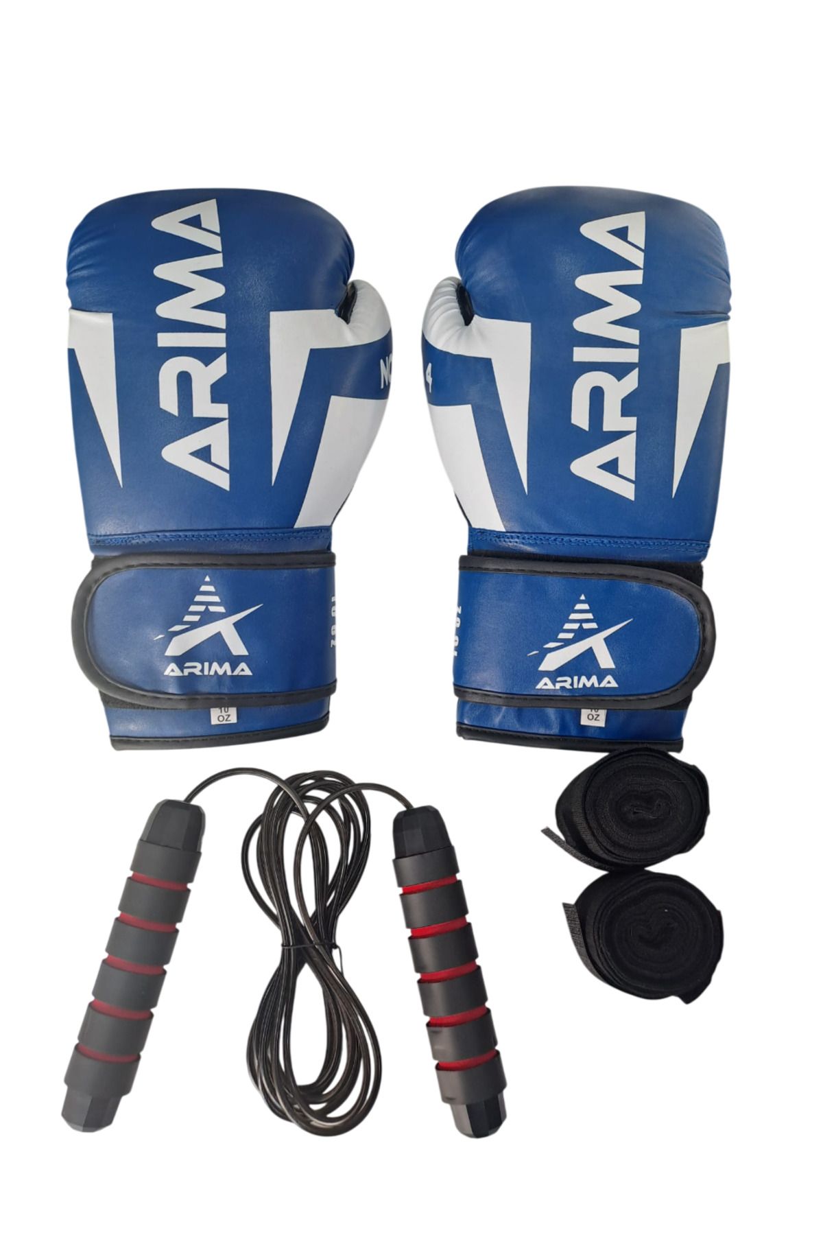 ARIMA Arıma Nova-4 Boks Kickboks Muaythai Eldiveni + Atlama İpi + Bandaj Set