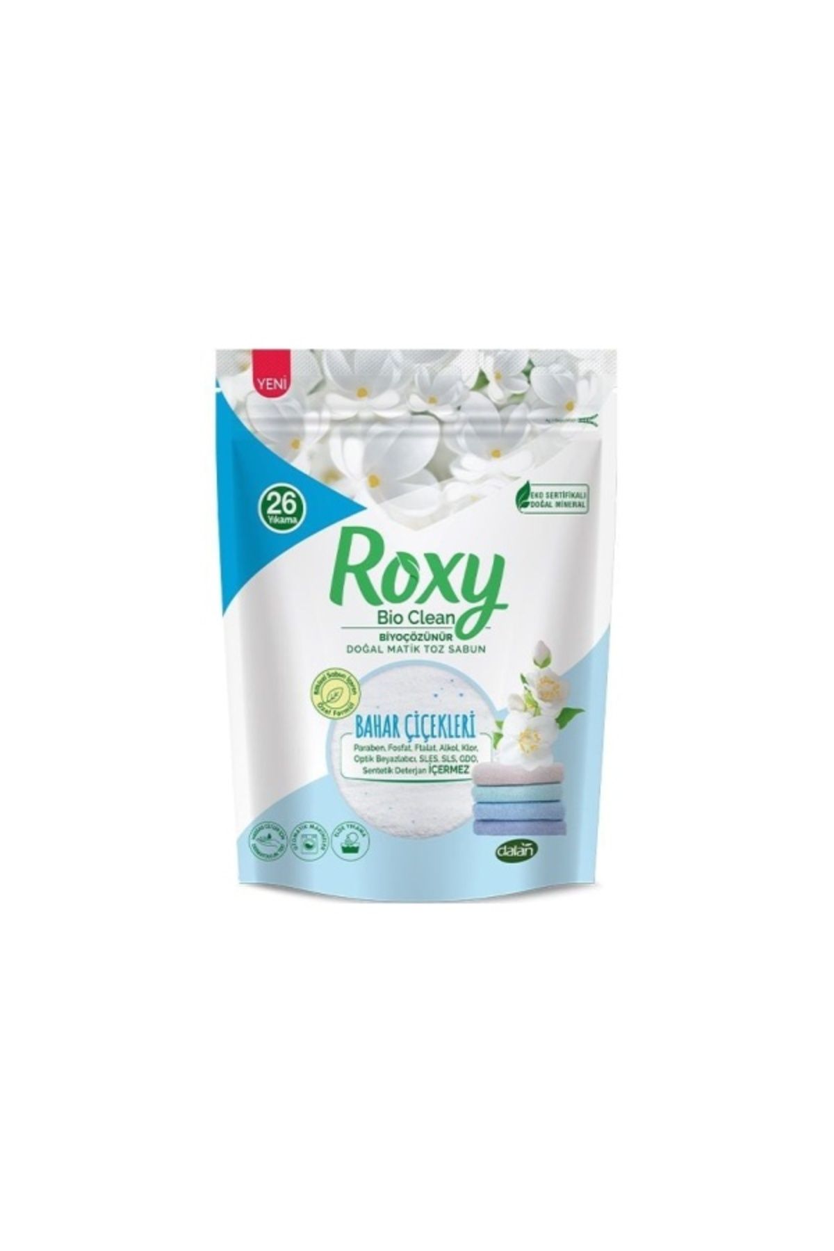 Dalan Roxy Bio Clean Doğal Matik Toz Sabun Bahar Çiçekleri 1600 Gr