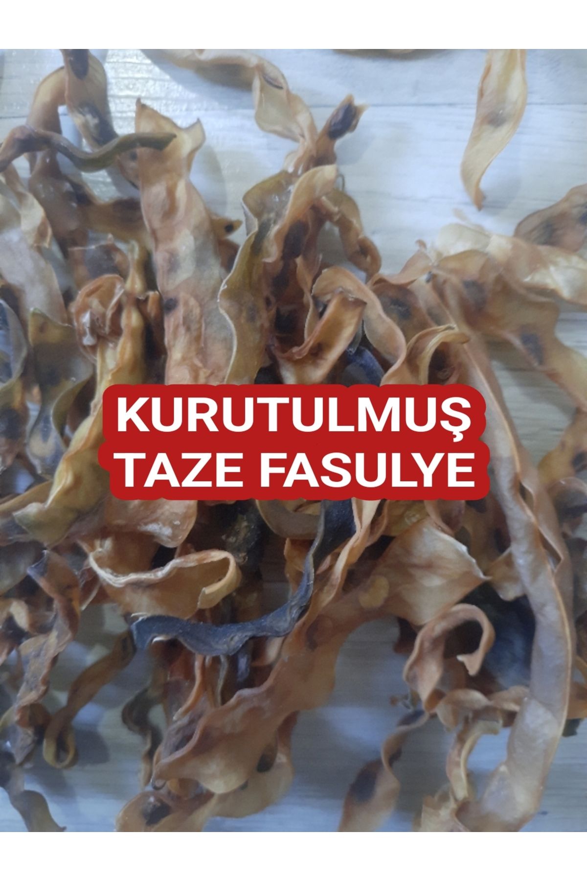 Nutyen Doğal Kurutulmuş Taze Fasulye - Katkısız ve Ev Yapımı (100 Gr.)