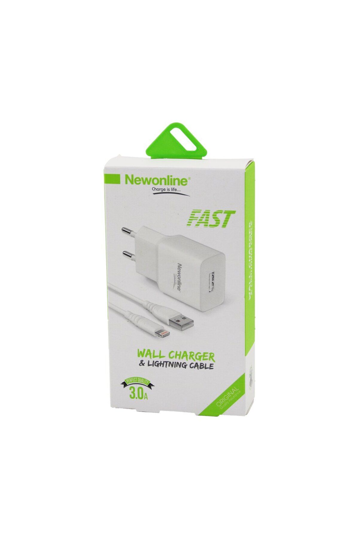 Go İthalat USB - IPHONE EV BAŞLIK - KABLO SET HIZLI 3.0A NW-USBTOIPH-SET (4645)