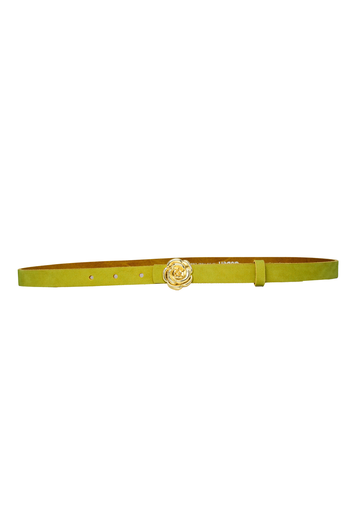 GoDeri-Cureaua de dama din nubuc moale, verde fistic, 2 cm - centura pentru rochie si pantaloni guygold 4