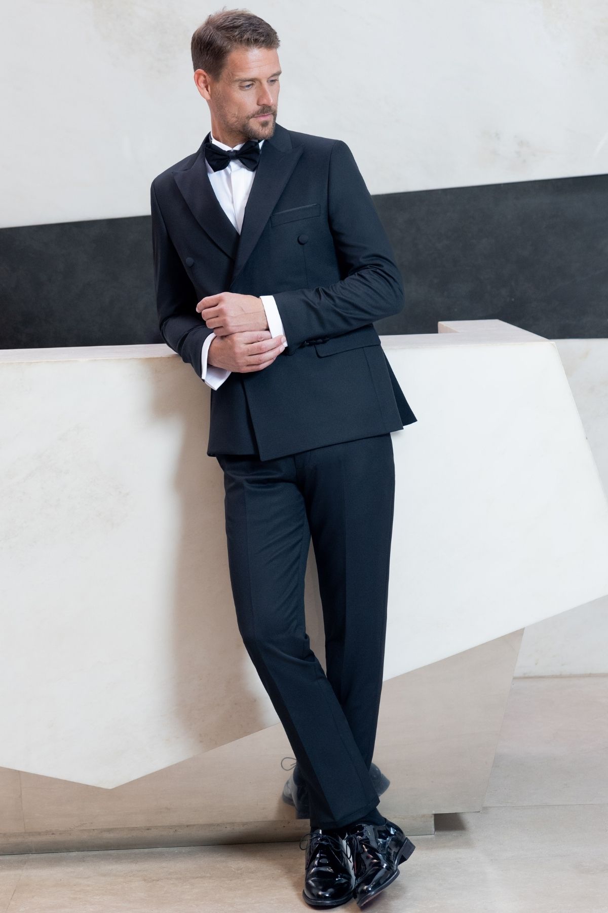 اسموکینگ مشکی مردانه داماد SLIM اورجینال Morven