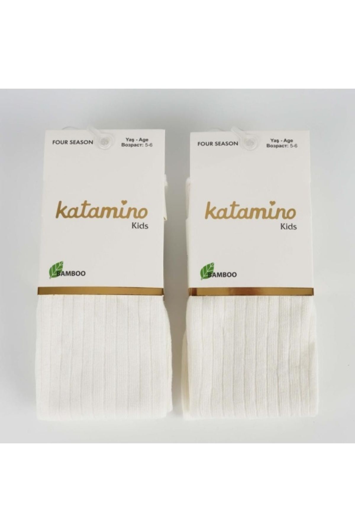 Katamino Beyza Kız Bambu Külotlu 1-5 Yaş K30205 Krem