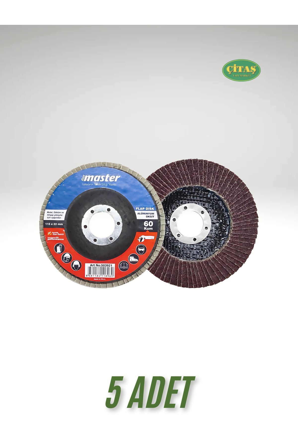 Master 5 ADET 60 KUM FLAP DİSK