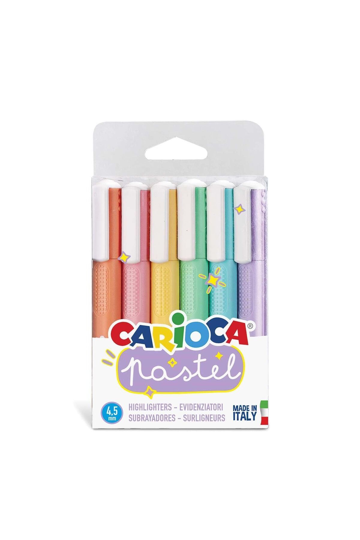 Easy Tedarik Carioca Pastel Renkler İşaretleme Kalemi 6Lı