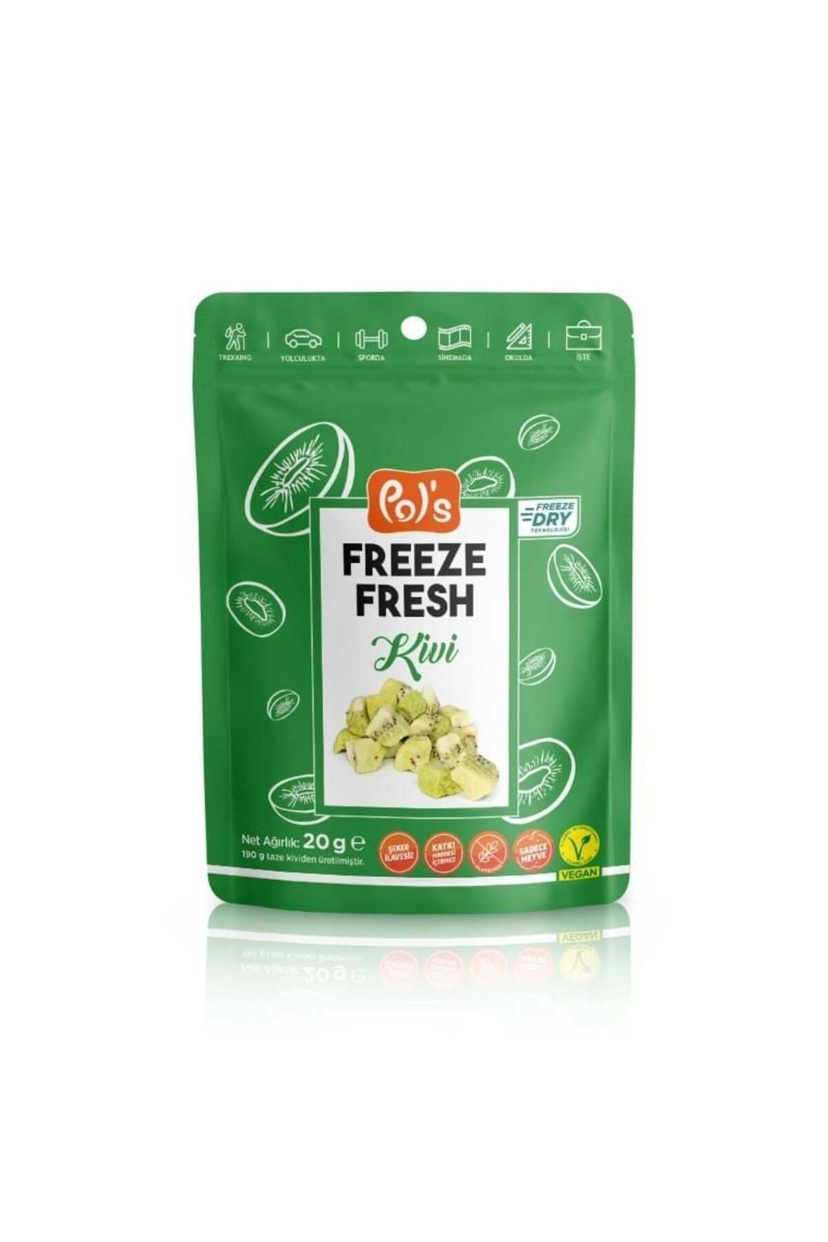 Easy Tedarik Pols Freeze Fresh Dondurularak Kurutulmuş Kivi 20 g