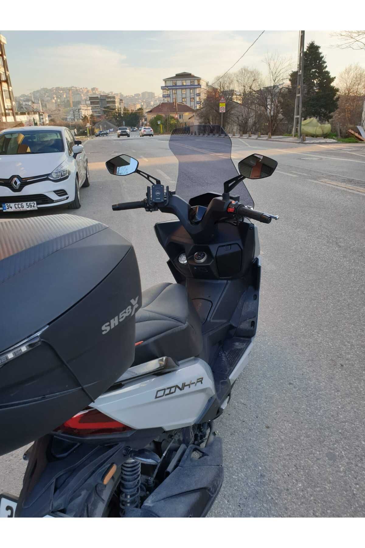 Kymco Dink R 150 Siperlik Ön Cam 2023-2025 Model 68cm Füme Renkli 4mm