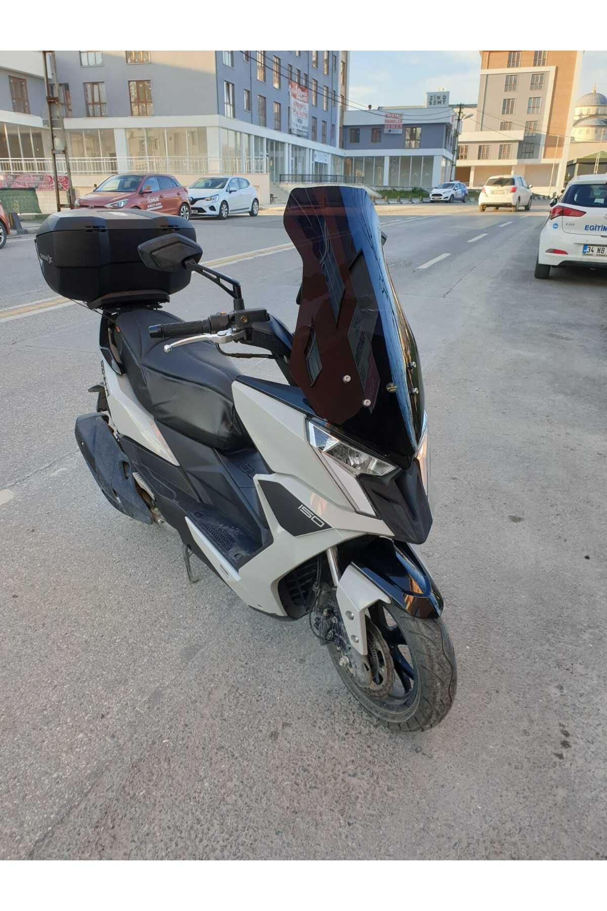 Kymco Dink R 150 Siperlik Ön Cam 2023-2025 Model 68cm Siyah Renkli 4mm