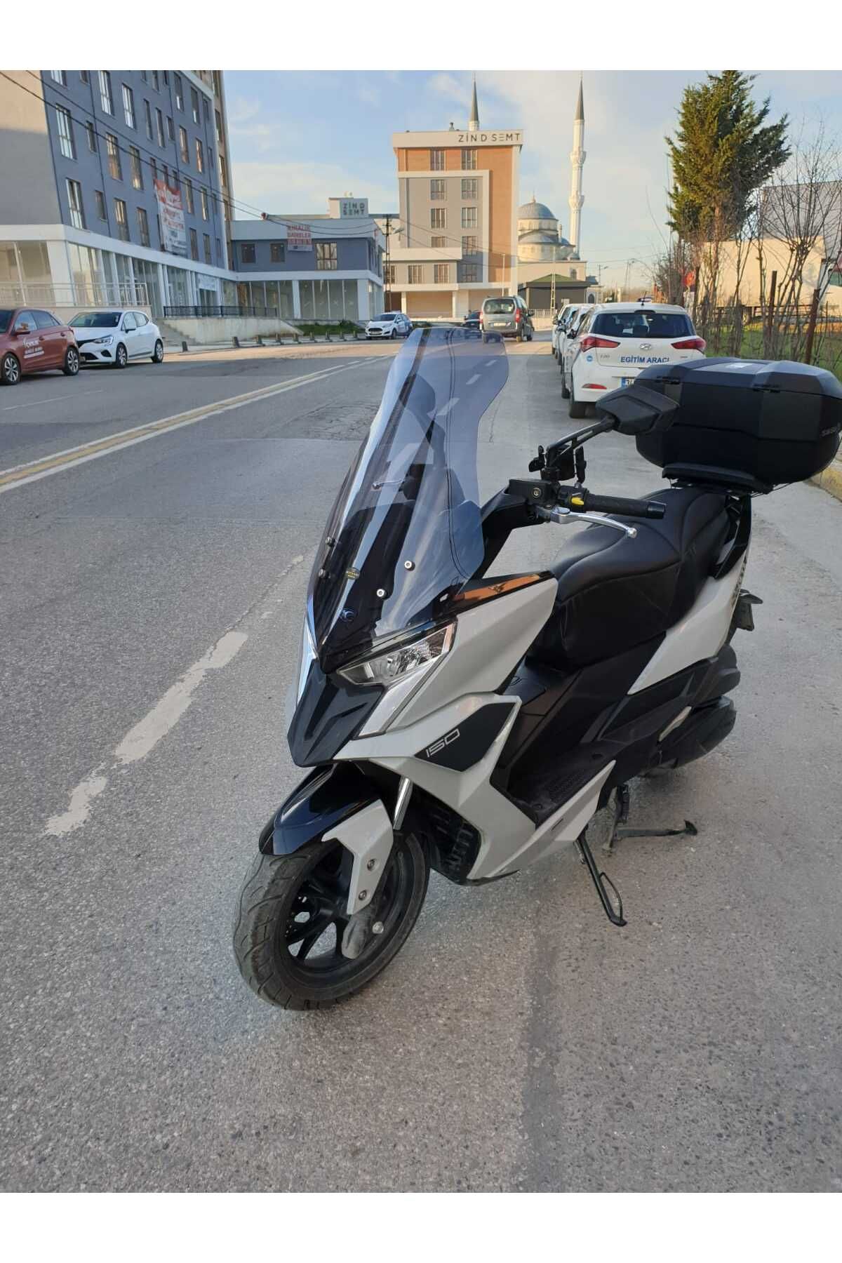 Kymco Dink R 150 Siperlik Ön Cam 2023-2025 Model 68cm Füme Renkli 4mm