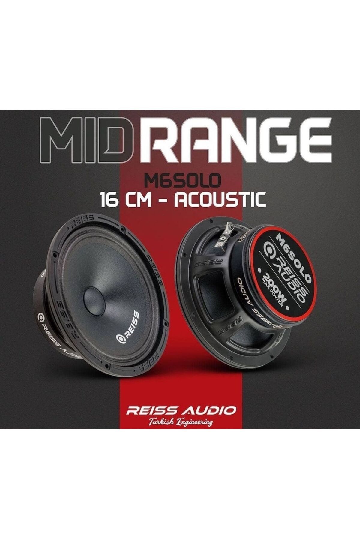 Reiss Rs-m6arn En Iyisini Isteyenlere Çifti 800wat-400w Rms Metal Kapaklı 16cm Oto Midrange Hoparlör Kale