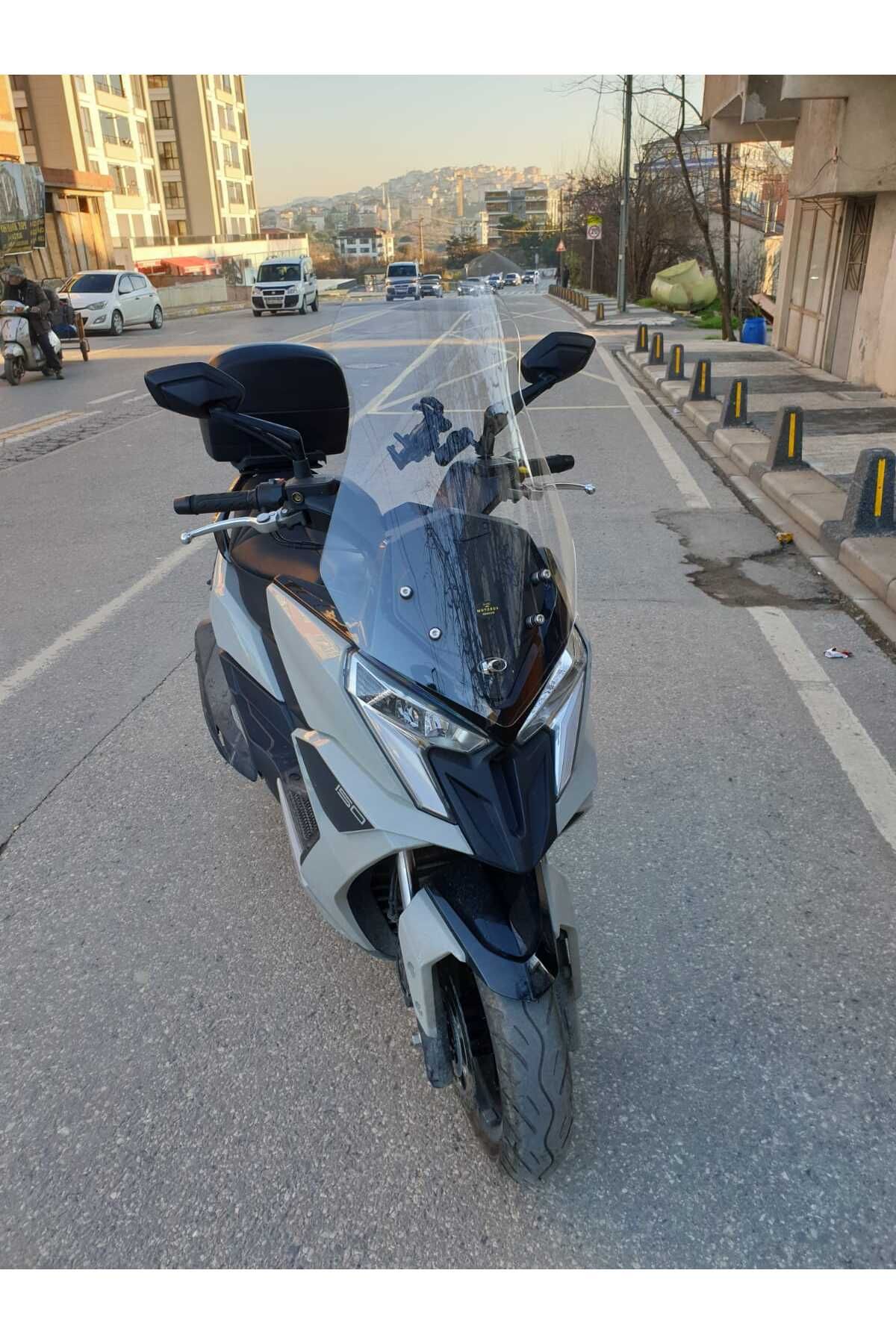 Kymco Dink R 150 Siperlik Ön Cam 2023-2025 Model 77cm Şeffaf Renkli 4mm