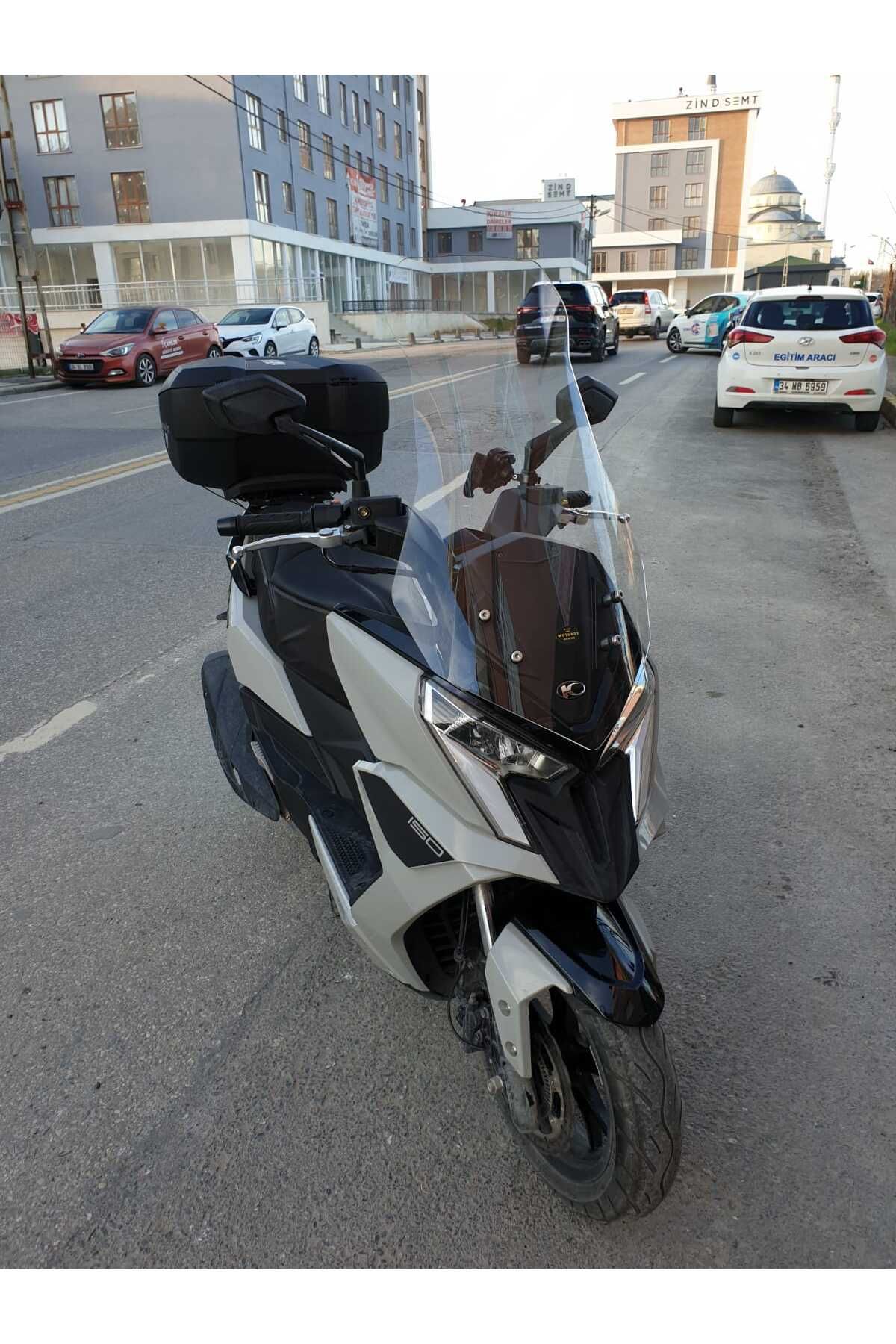 Kymco Dink R 150 Siperlik Ön Cam 2023-2025 Model 77cm Şeffaf Renkli 4mm