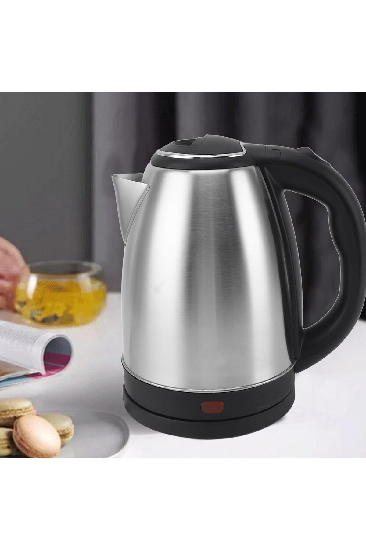 Kuvars Paslanmaz Çelik  Elektrikli Su Isıtıcısı , 1,8Lt 1500w (Kettle)