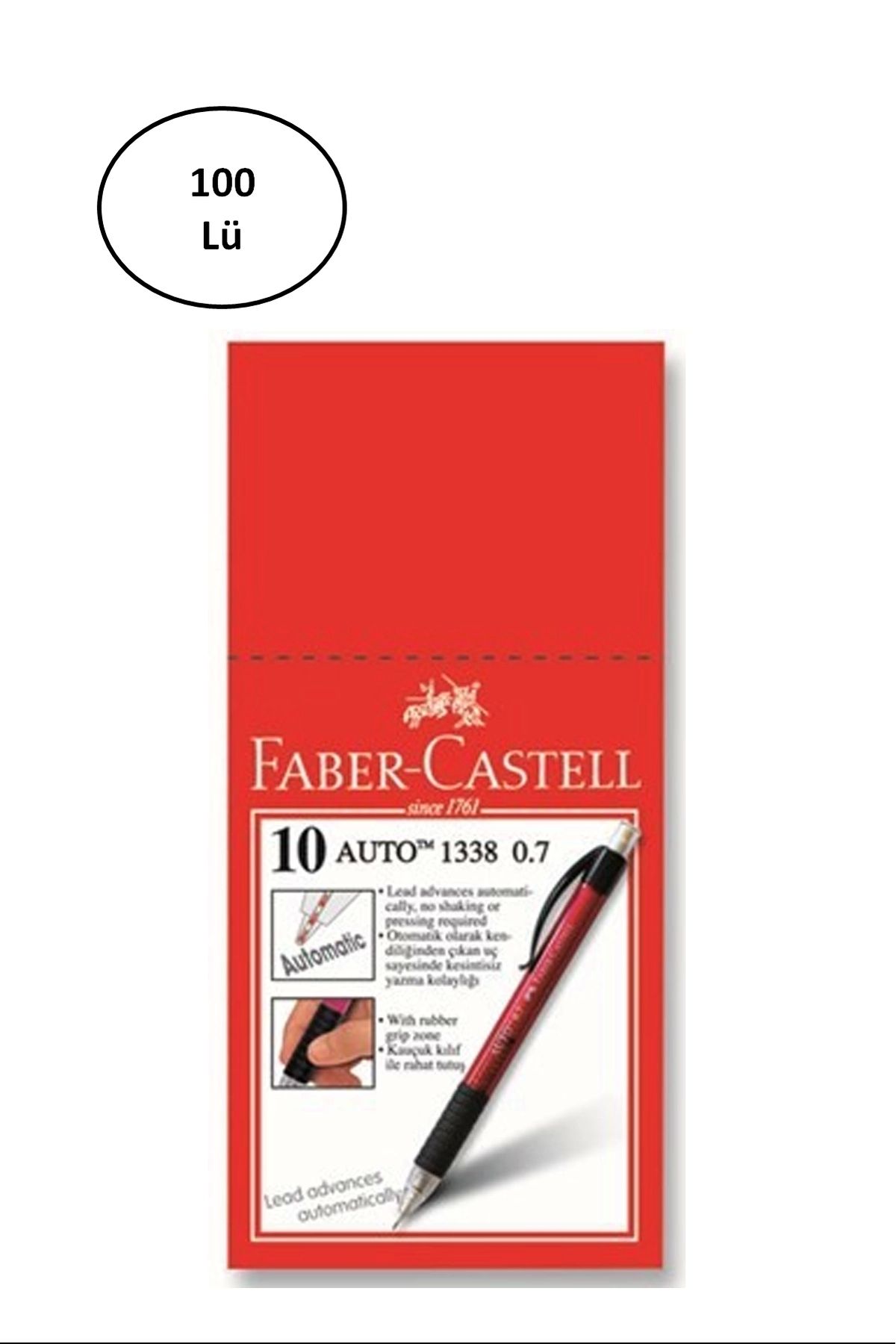 YenisiniAl Faber-Castell Auto 1338 Versatil 0.7 mm 100'lü