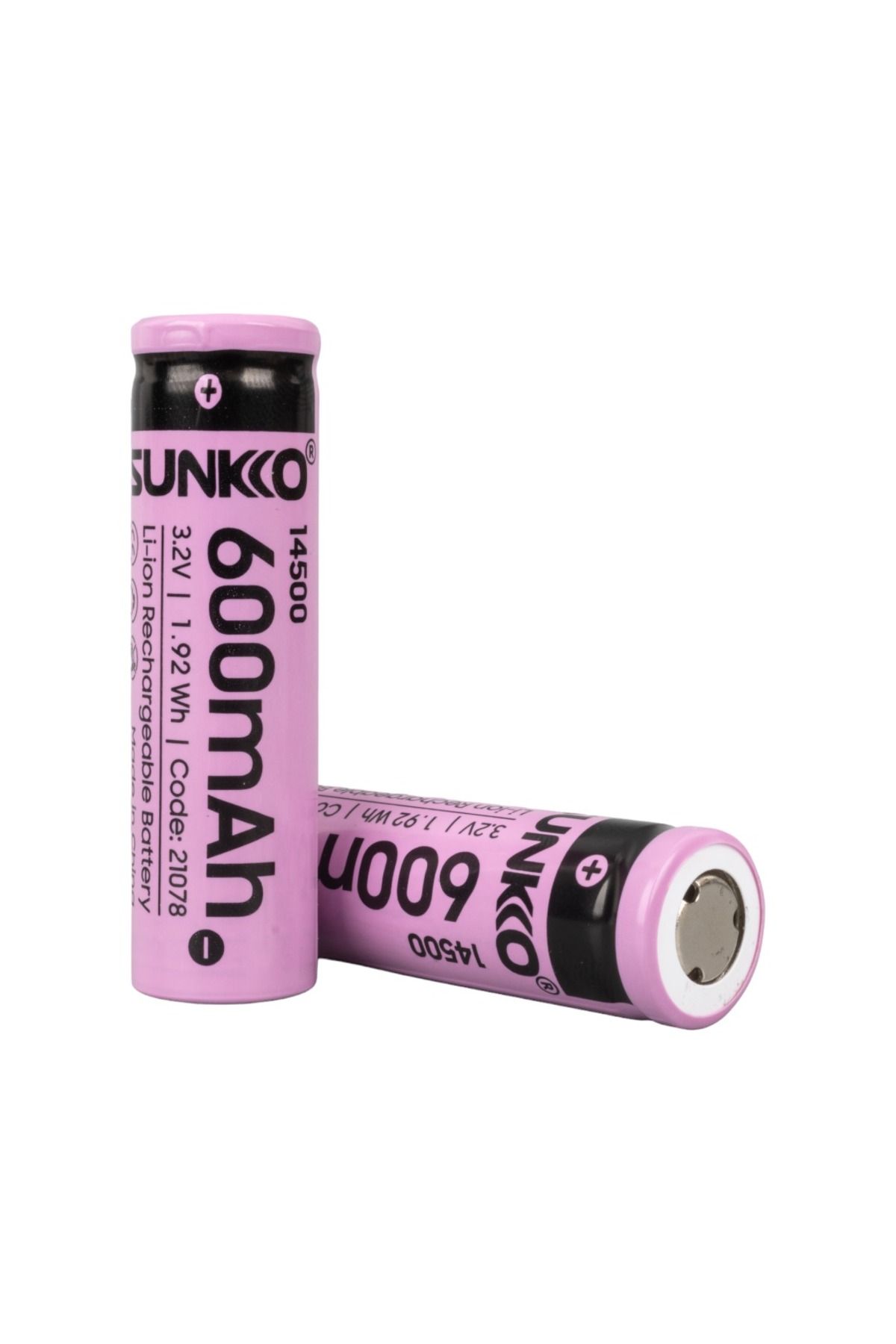 Astra Market SUNKKO IFR 3.2 VOLT 600 MAH 14500 ŞARJ EDİLEBİLİR PİL (TEKLİ PAKET) (4767) - Lisinya