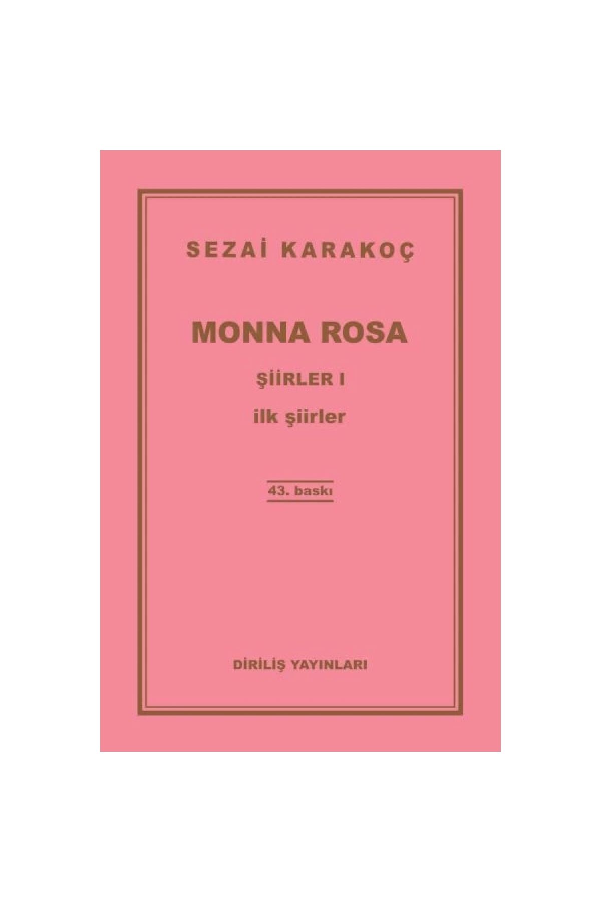 Diriliş Yayınları Şiirler 1 - Monna Rosa