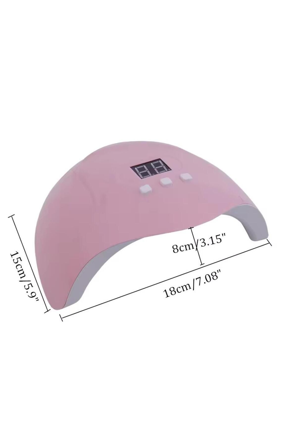 چراغ خشک کن Uv LED 54 وات (18 led) tırnakmania