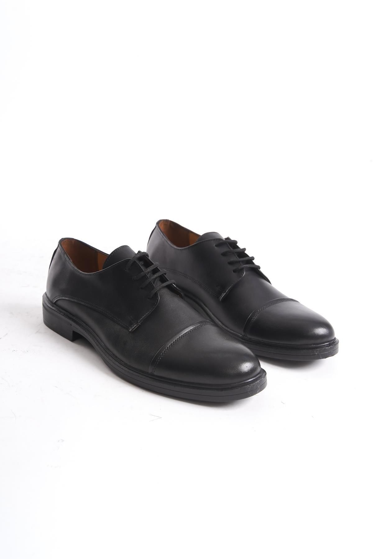 CZ London-Men's Genuine Leather Lace-Up Casual Shoes Mascara Round Toe Full Fit Classic Shoes 4