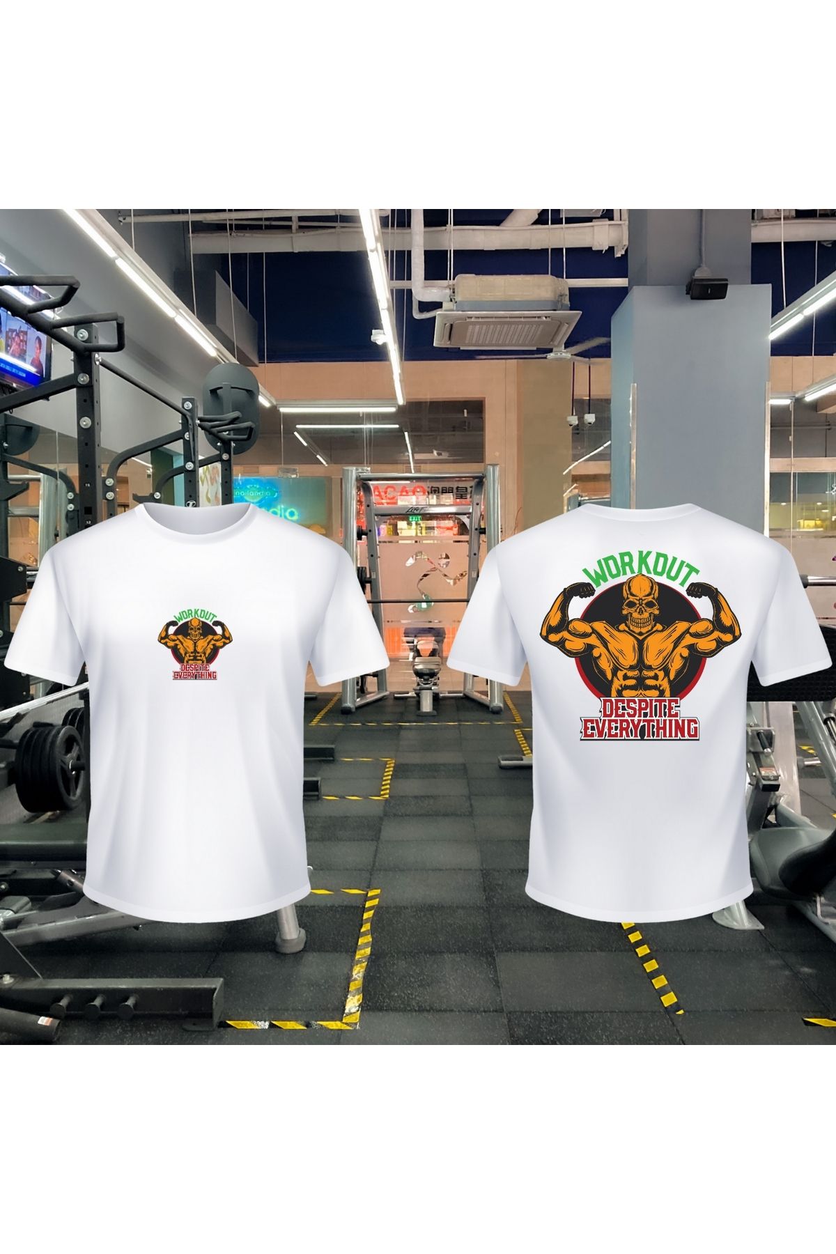 okularenkkat Gym Gift Men Deadlift Fitness Bodybuilding T-shirt, Unisex Beyaz T-shirt