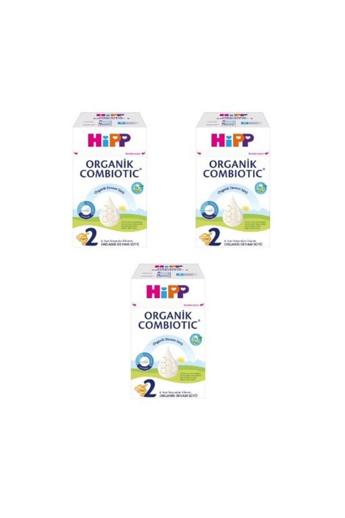 Hipp Organik Combiotic Bebek Sütü 2 Numara 800 gr 3 Adet