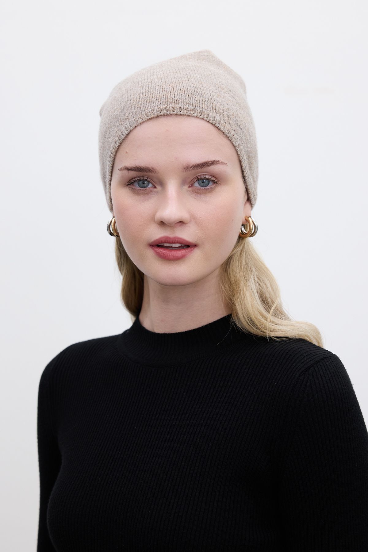 Manuka-Beanie Mink - Cienki dzianinowy wzór 4