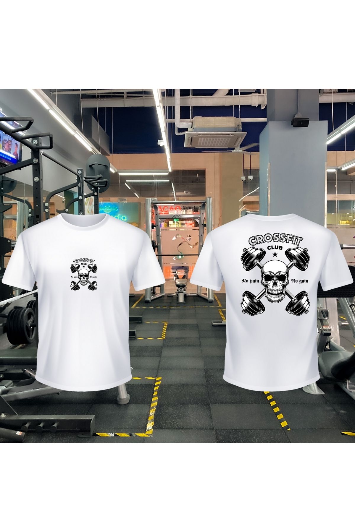 okularenkkat Gym Gift Men Deadlift Fitness Bodybuilding T-shirt, Unisex Beyaz T-shirt