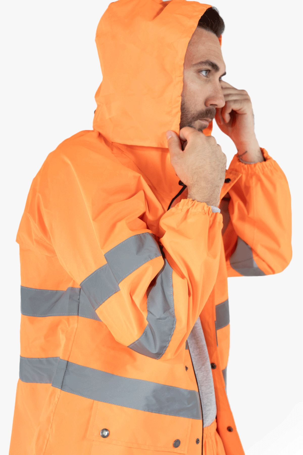 Hi - Vis Reflektörlü Yağmurluk Takım — نارنجی OWL 8100 — تصویر 3 از 6