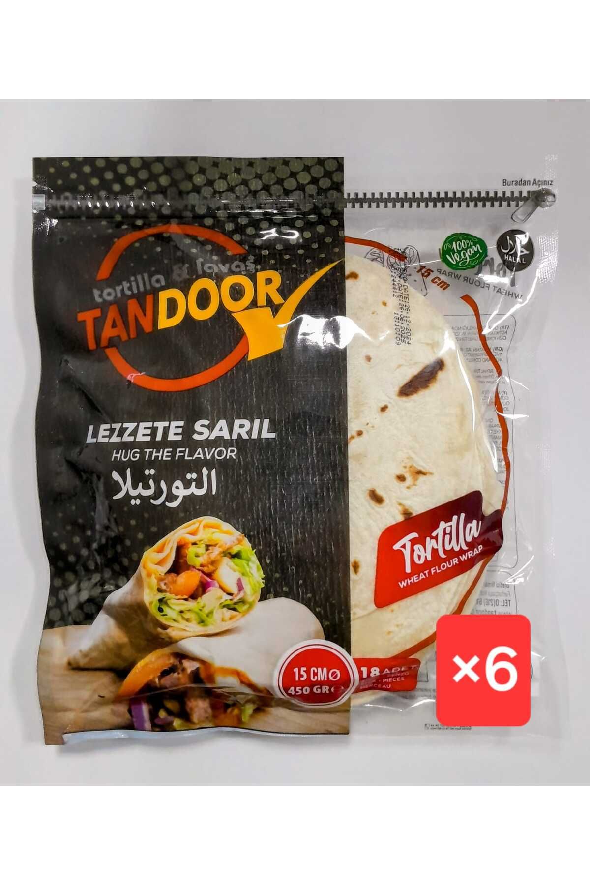 TANDOOR Lavaş & Tortilla 15 Cm 450 Gr 18 Li X 6