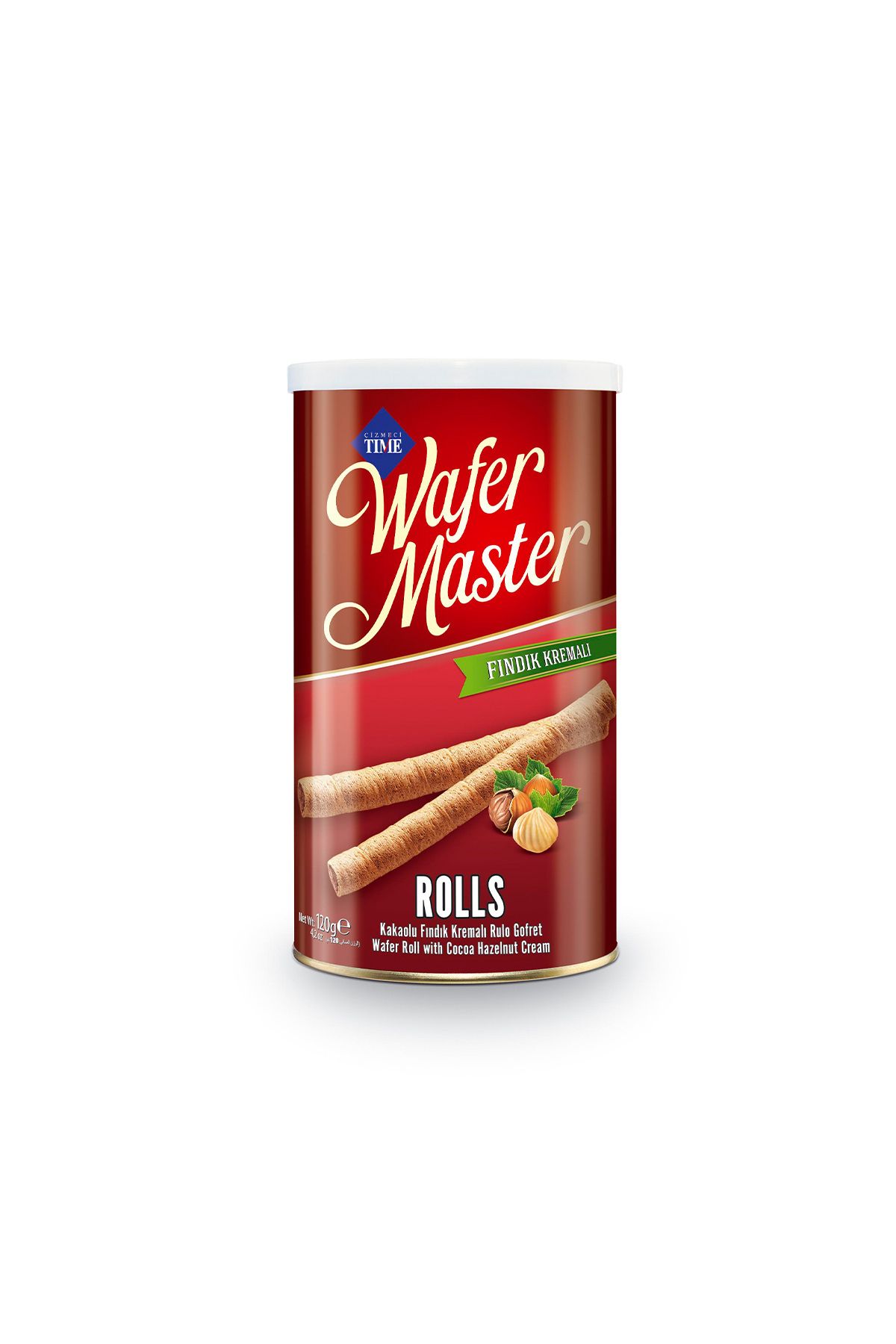 çizmeci Wafer Master Fındık Kremalı Rulo Gofret 120 Gr