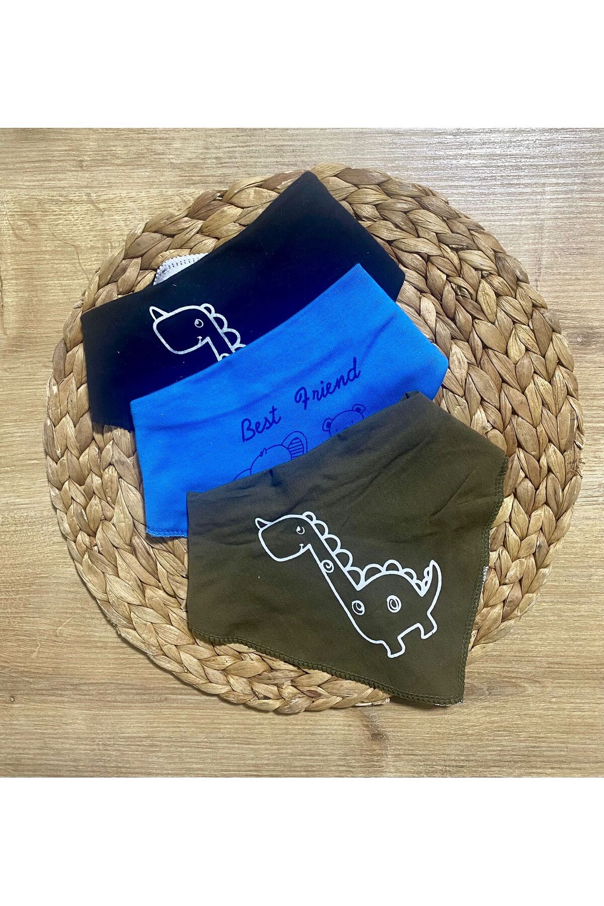 Petite Ponpon Baby Bebek Fular Önlük 6'l Çıtçıtlı Bebek Salya Önlük & Fular fotoğrafı 2 (önizleme)