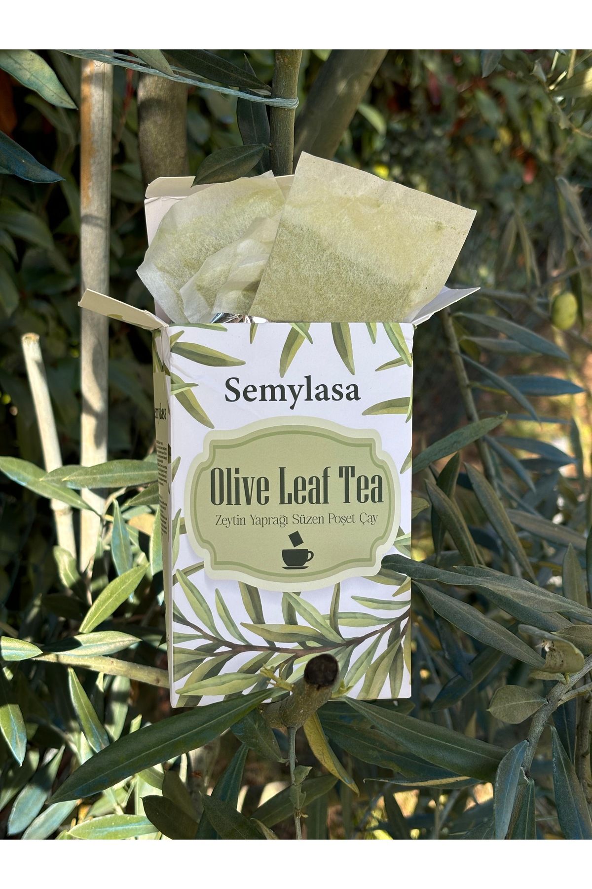 Semylasa MEMECİK ZEYTİN YAPRAĞI ÇAYI SÜZEN POŞET 40 AD X 2.5 GR (100 GRAM) ELLE TOPLANMIŞ, DOĞAL KURUTULMUŞ