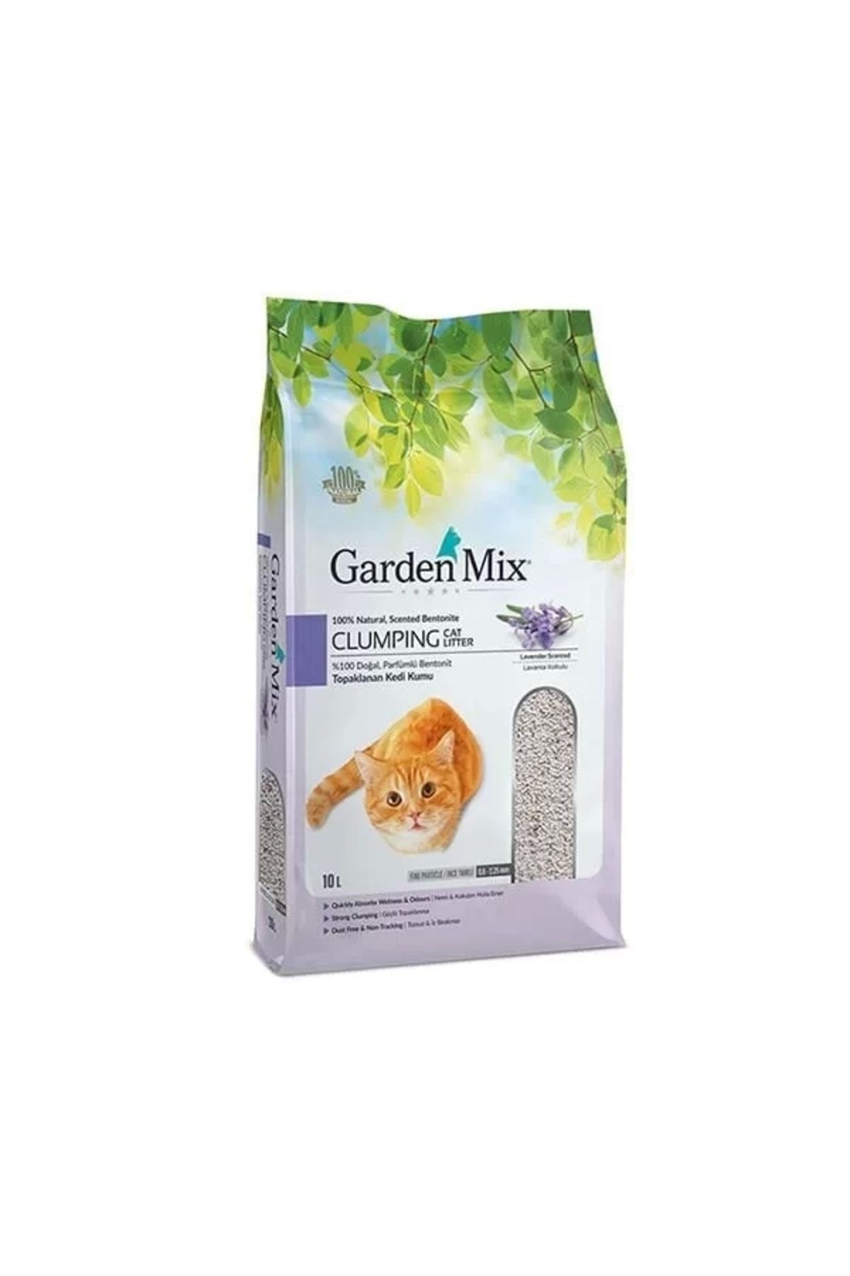 GLIMMERY Garden Mix İnce Taneli Lavanta Kokulu Kedi Kumu 10 Lt