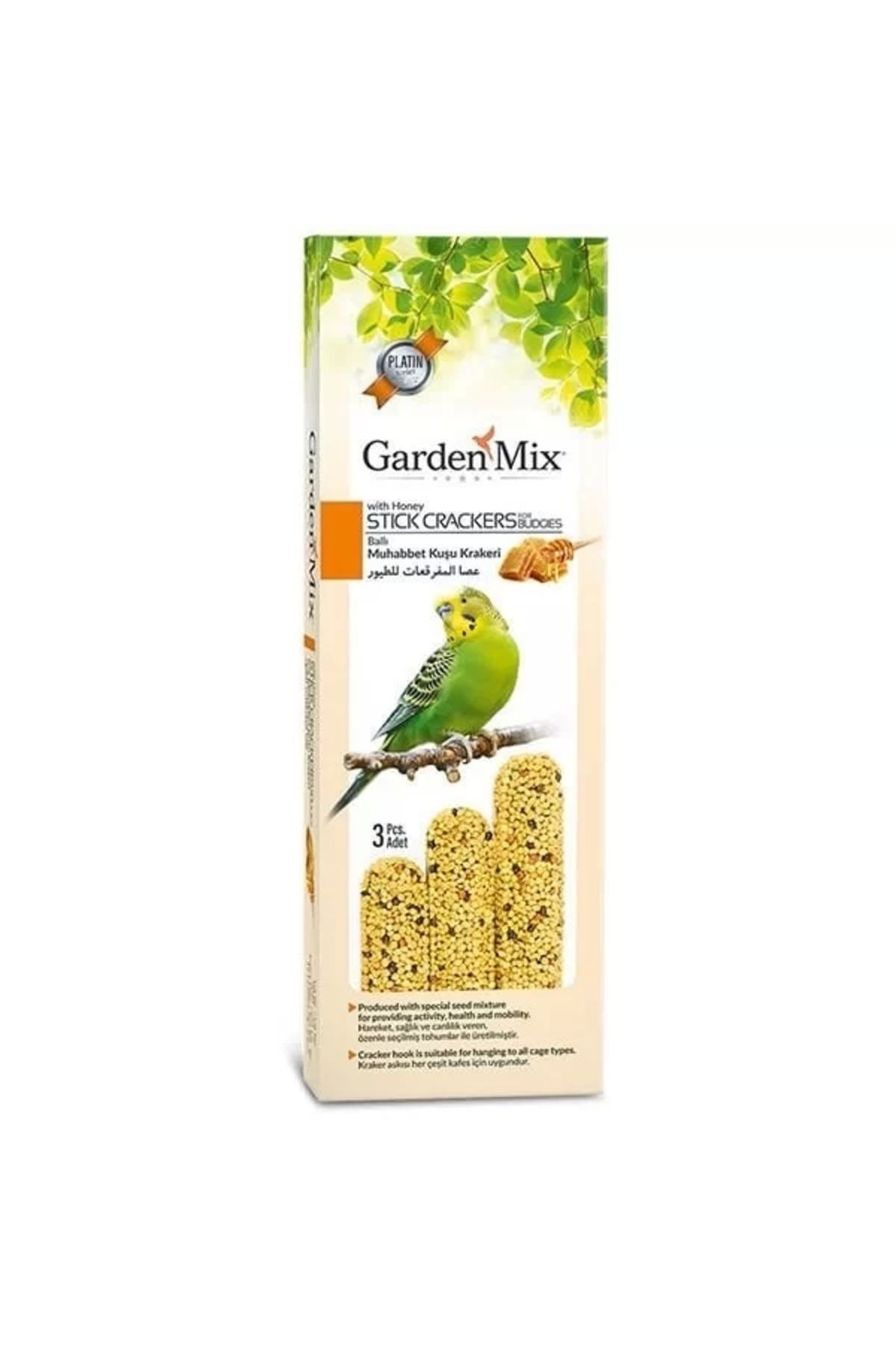 GLIMMERY Garden Mix Platin Ballı Kuş Krakeri 3 Adet