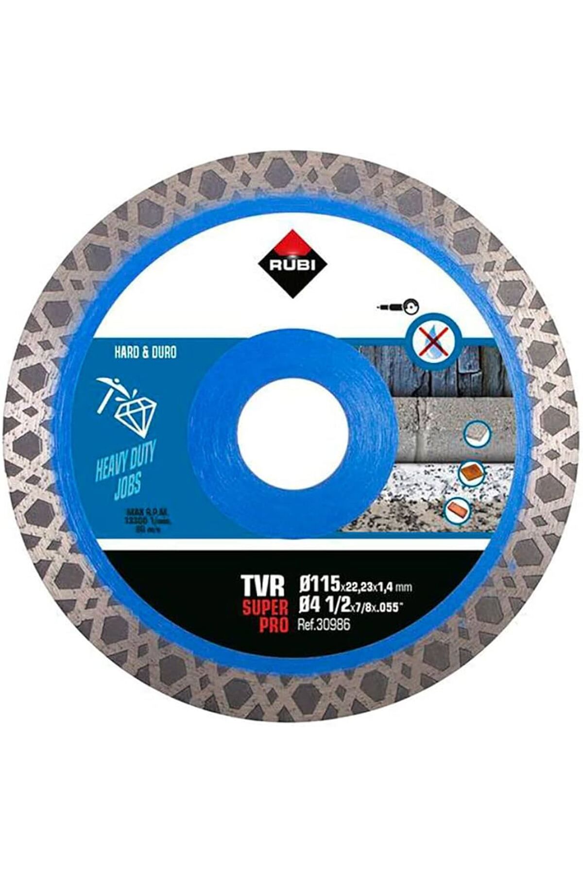 Rubi TVR Super Pro 115mm Hassas Porselen Kesici