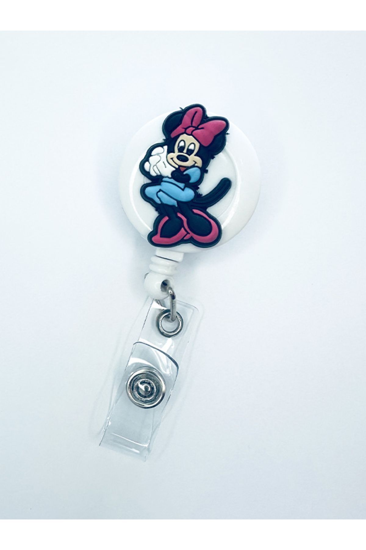 PABALAS Minnie Mouse Figürlü Yoyo Yaka Kartlık Tutucu